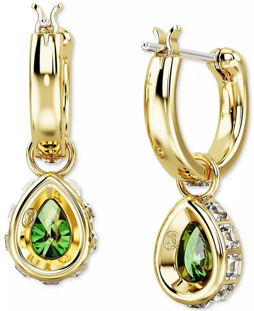 商品Swarovski|Gold-Tone Mixed Crystal Charm Hoop Earrings,价格¥676,第4张图片详细描述