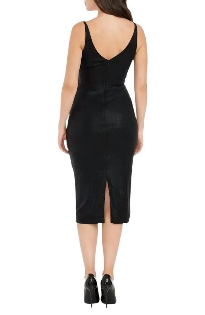 商品Dress The Population|Dress The Population - Anita Metallic Dress,价格¥900,第3张图片详细描述