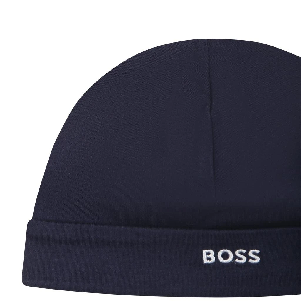 商品Hugo Boss|Blue Hat For Baby Boy With Logo,价格¥535,第3张图片详细描述