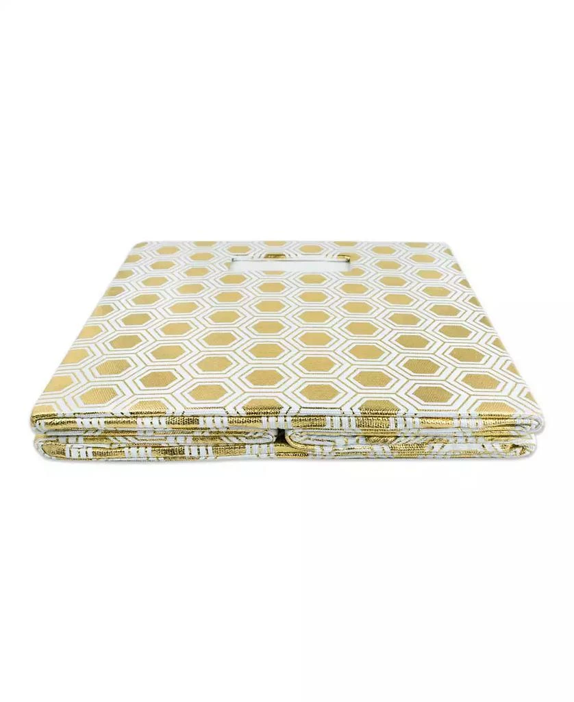 商品Design Imports|Honeycomb Print Polyester Storage Bin,价格¥142,第4张图片详细描述