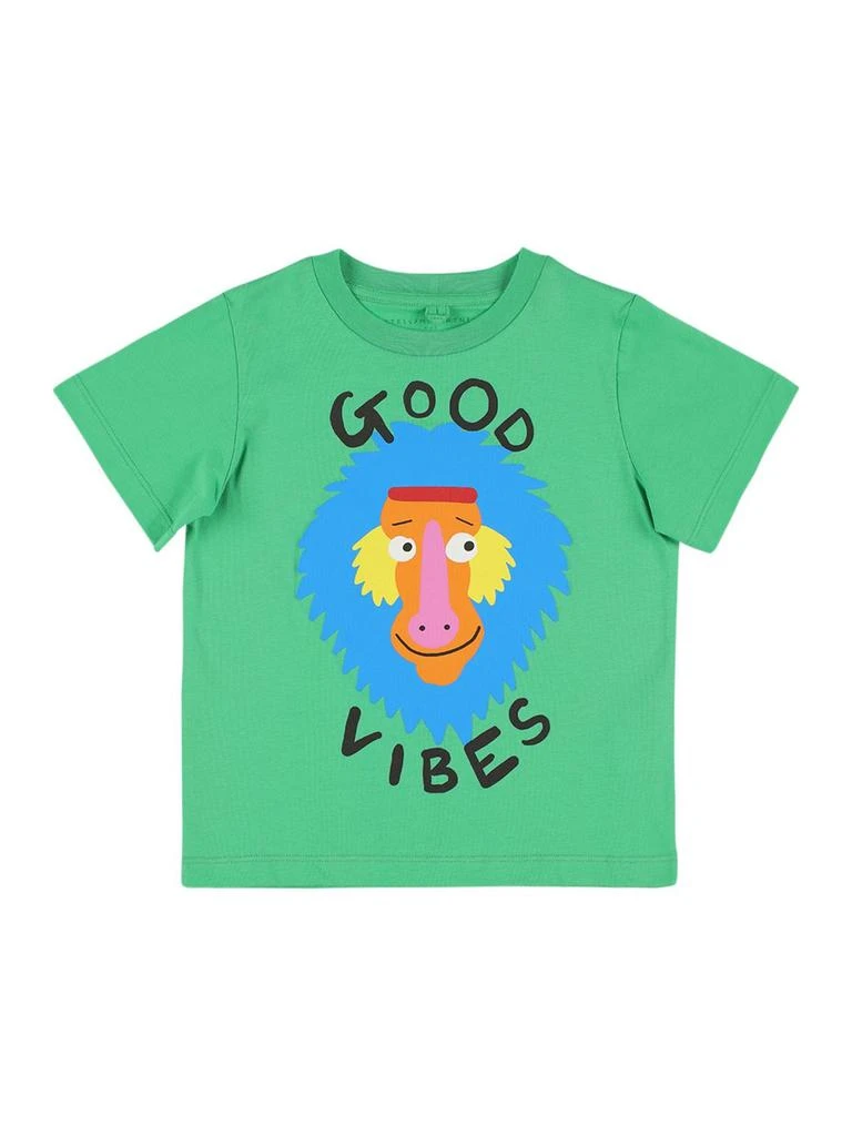 商品Stella McCartney|Monkey Print Organic Cotton T-shirt,价格¥355,第1张图片