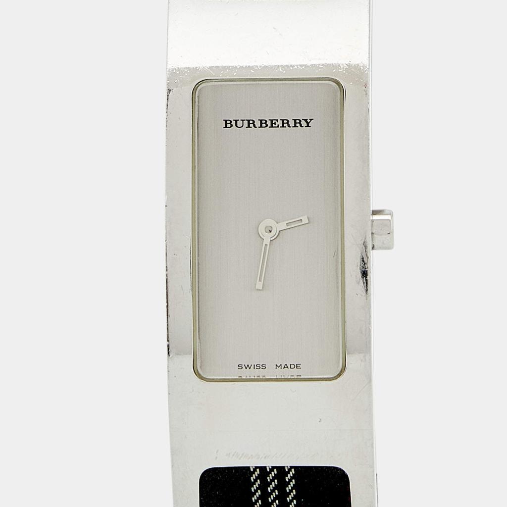 商品[二手商品] Burberry|Burberry Silver Stainless Steel Canvas 14300L Women's Wristwatch 19 mm,价格¥893,第5张图片详细描述