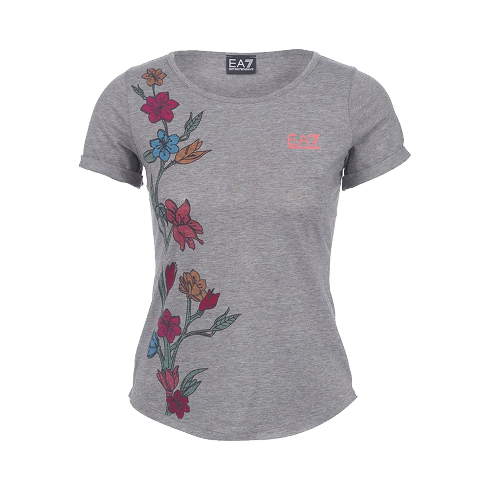 商品Emporio Armani|EMPORIO ARMANI 灰色女士T恤 3ZTT45-TJ63Z-3905,价格¥431,第1张图片