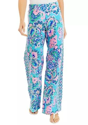 商品Lilly Pulitzer|33" Bal Harbour Mid-Rise Palazzo Pants,价格¥960,第1张图片