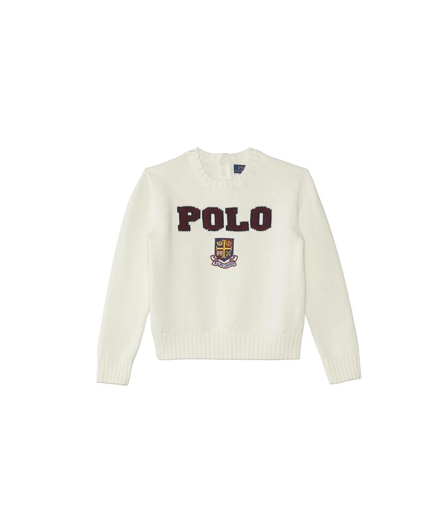 商品Ralph Lauren|Logo Crest Cotton Sweater,价格¥467,第1张图片