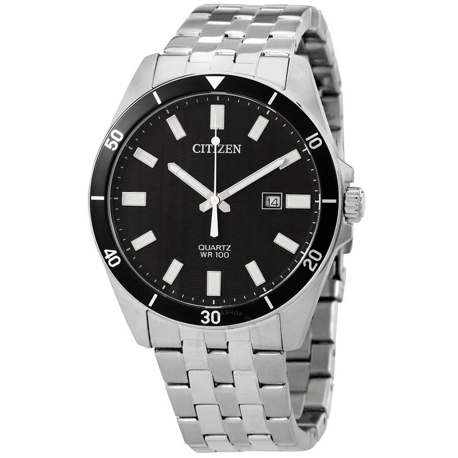 商品Citizen|西铁城石英黑色表盘不锈钢男士手表 BI5050-54E ,价格¥596,第1张图片