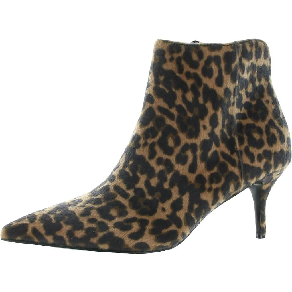 商品Charles David|Charles by Charles David Womens Accurate Faux Fur Leopard Print Ankle Boots,价格¥107,第1张图片