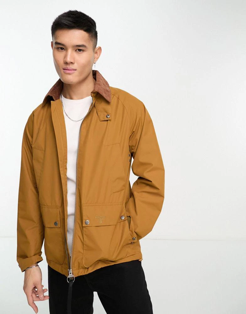 商品Barbour|Barbour Beacon Bedale summer showerproof jacket in cinnamon,价格¥1434,第4张图片详细描述