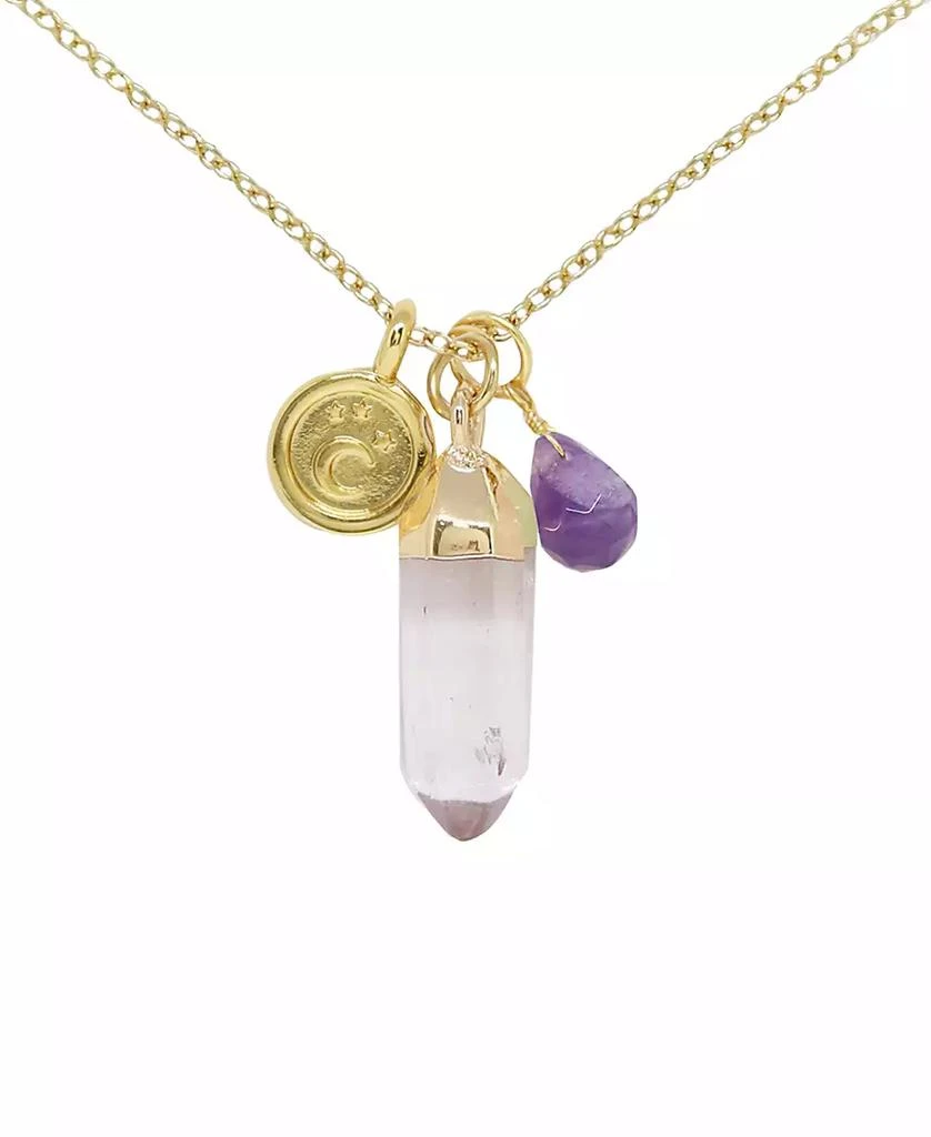 商品CHARGED|Crystal Gemstone Charm Necklace,价格¥240,第1张图片