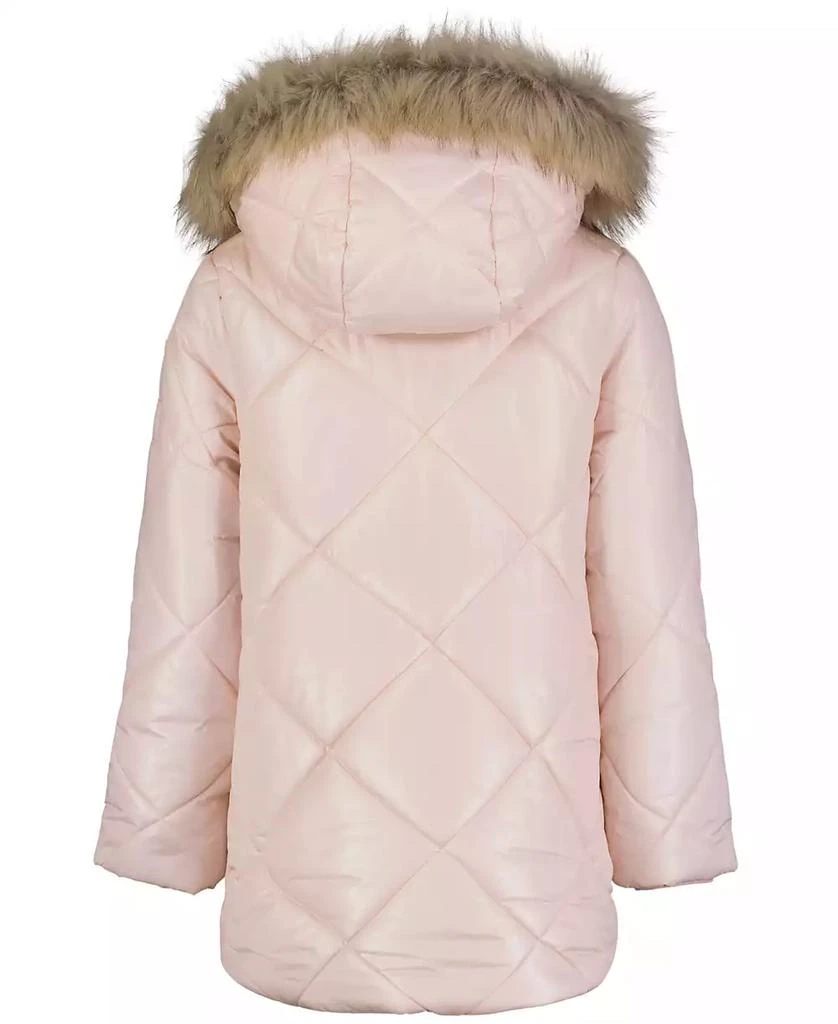 商品Calvin Klein|Big Girls Diamond Quilt Puffer Jacket,价格¥376,第4张图片详细描述