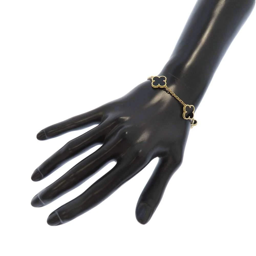Van Cleef & Arpels Vintage Alhambra 18K Yellow Gold Onyx Bracelet 7 商品