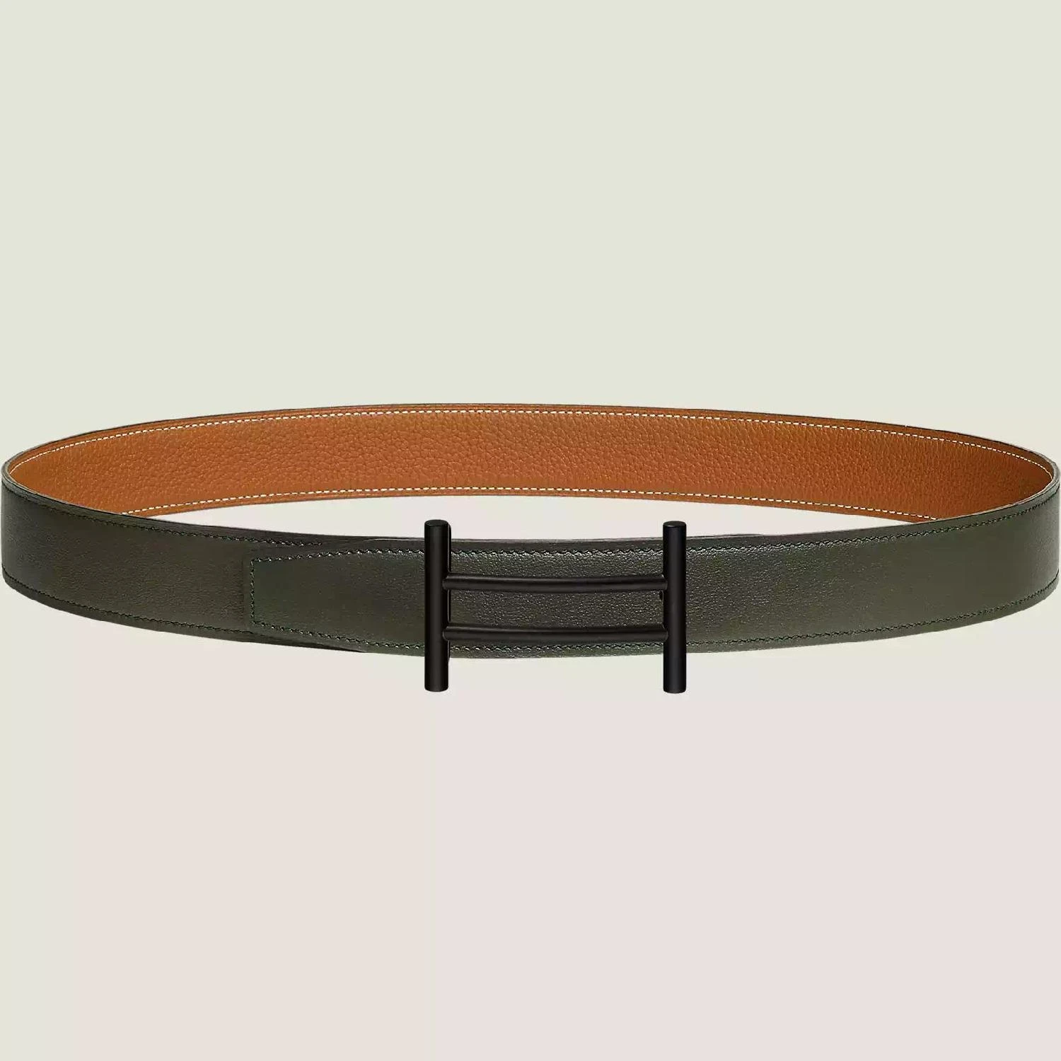 商品Hermes|【预售】 爱马仕 24秋冬 男士 腰带 Boucle de ceinture Rider & Cuir de ceinture réversible 32 mm H080028CY89|H073967CAVG075,价格¥6198,第1张图片