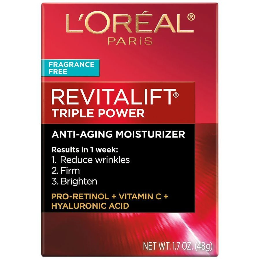 商品L'Oreal Paris|Triple Power Anti-Aging Moisturizer Fragrance Free,价格¥187,第3张图片详细描述