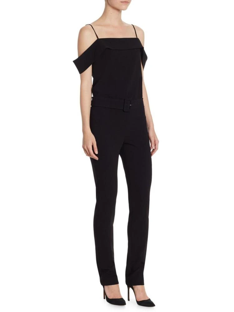 商品Theory|Ruffled Off-the-Shoulder Jumpsuit,价格¥941,第3张图片详细描述