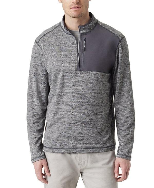 Pull-over zippé pour homme, coupe ajustée, col montant, en fonte forgée, modèle MAC200 image 2
