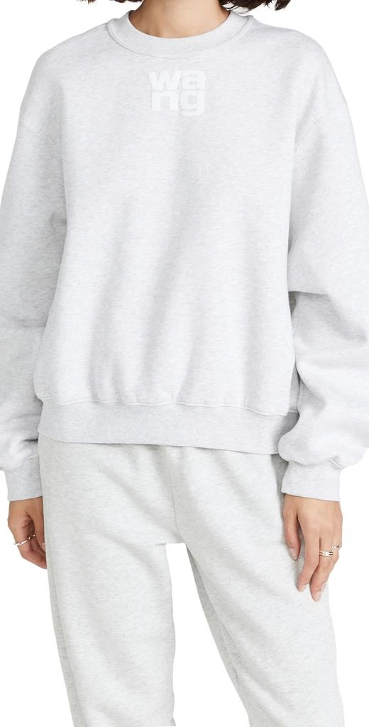 商品Alexander Wang|Alexander Wang Foundation 毛圈布圆领运动衫,价格¥1348,第1张图片