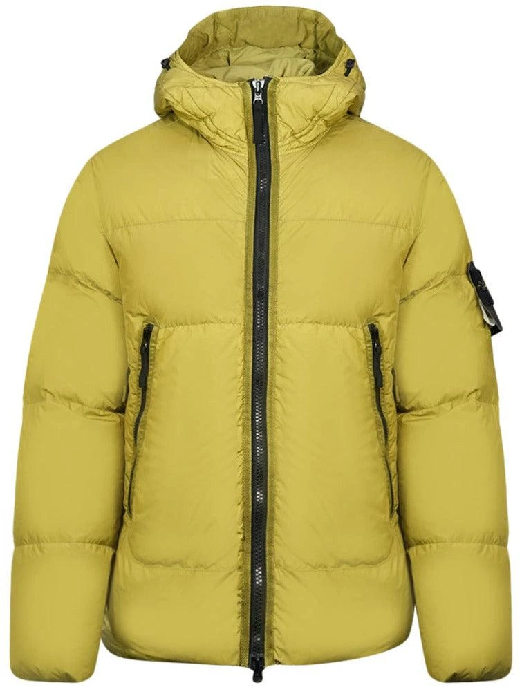 商品Stone Island|Stone Island Crinkle Reps NY Down Jacket in Green,价格¥6231,第1张图片