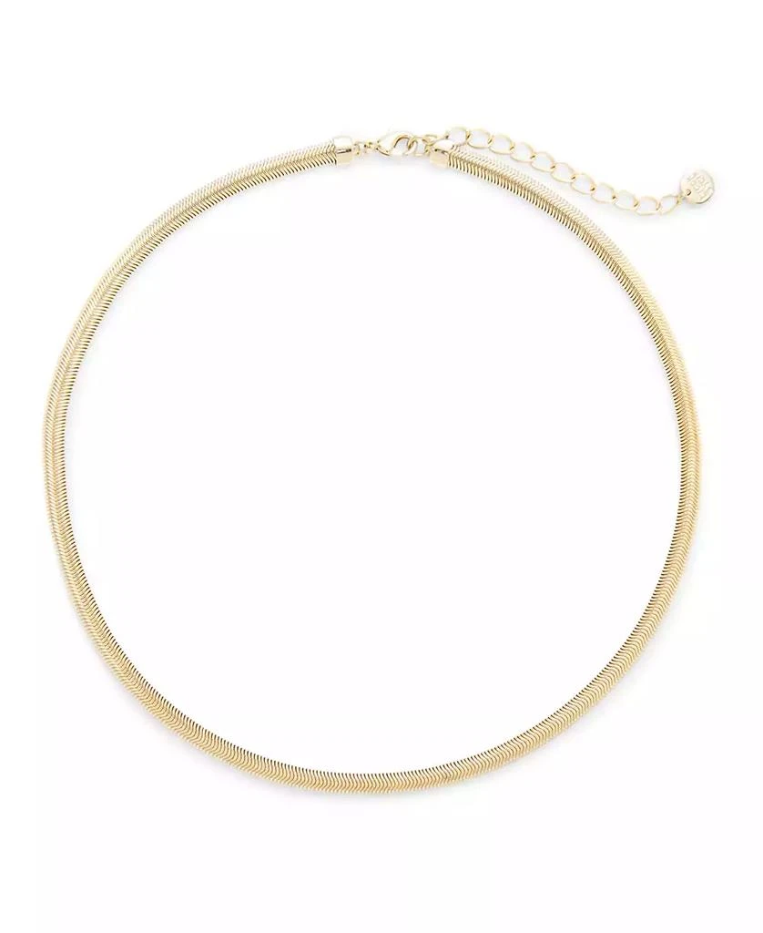 商品brook & york|14K Gold Plated Izzy Herringbone Choker Necklace,价格¥404,第1张图片