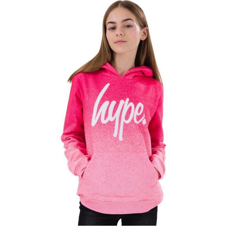 商品HYPE|Hype Girls Speckle Fade Hoodie (Pink/White),价格¥300,第1张图片