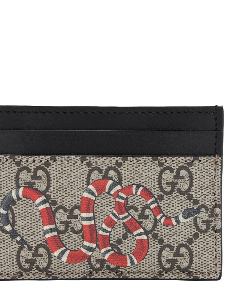 商品Gucci|Snake Gg Supreme Coated Canvas Card Hold,价格¥2160,第3张图片详细描述