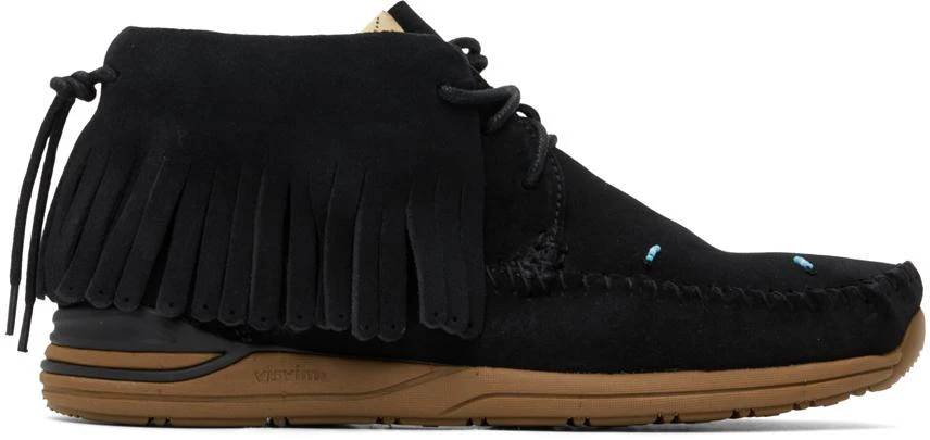 商品VisVim|Black Suede Fringed Sneakers,价格¥3517,第1张图片