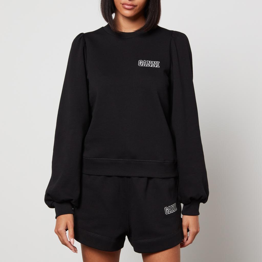 Ganni Women's Software Isoli Sweatshirt - Black商品第1张图片规格展示