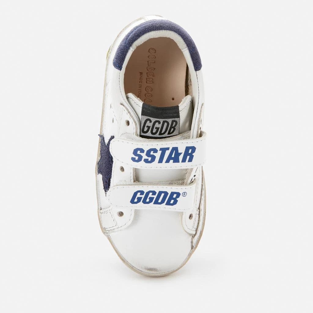 商品Golden Goose|Golden Goose Toddlers' Leather Upper Suede Star And Heel Trainers - White/Blue Depths,价格¥975,第3张图片详细描述