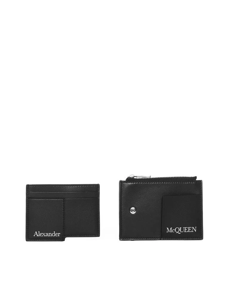 商品Alexander McQueen|Alexander McQueen Logo Printed Zip-Up Coin Wallet,价格¥1172,第5张图片详细描述