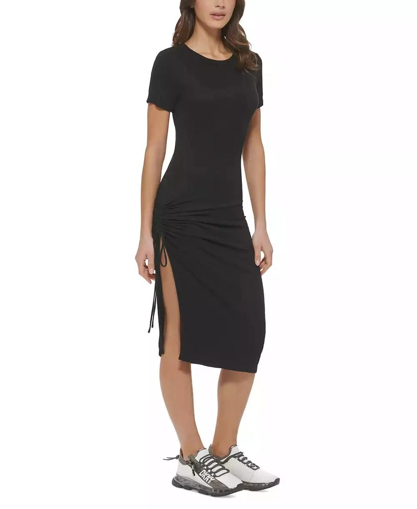 商品DKNY|Women's Rib-Knit Bodycon Midi Dress,价格¥214,第3张图片详细描述