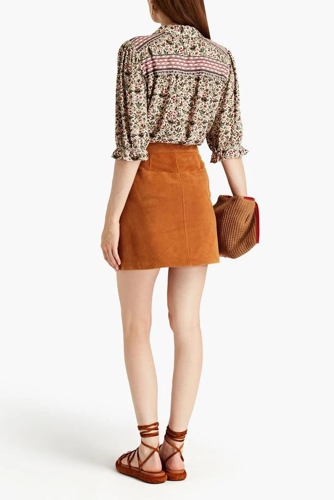 商品ba&sh|Mel gathered floral-print crepe blouse,价格¥552,第3张图片详细描述
