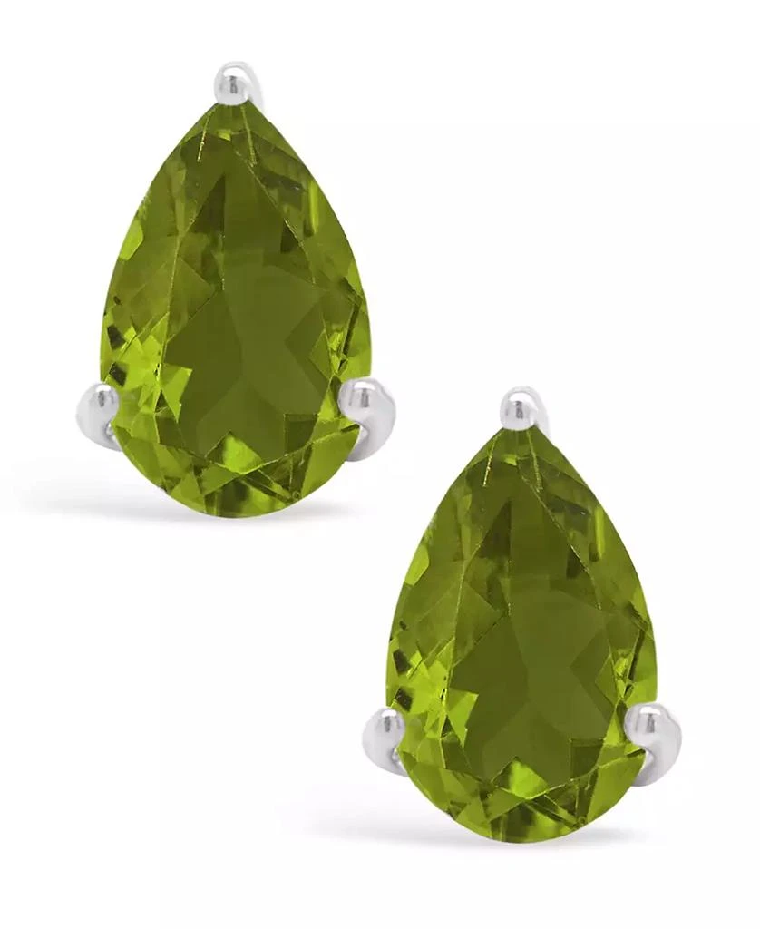 商品Macy's|Peridot (1-7/8 ct. t.w.) Stud Earrings in 14K White Gold,价格¥10311,第3张图片详细描述