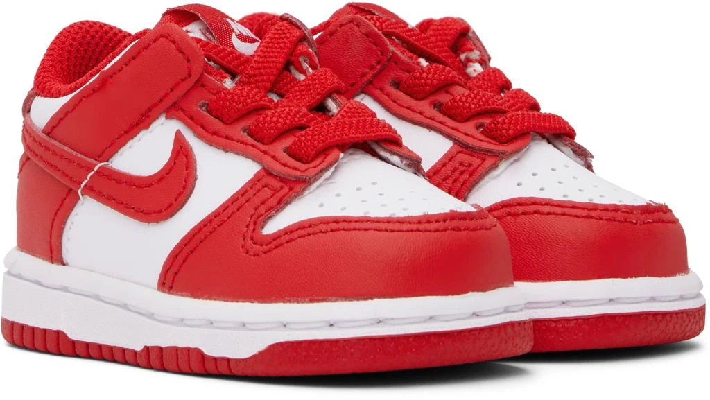 商品NIKE|Baby Red & White Dunk Low Sneakers,价格¥406,第4张图片详细描述