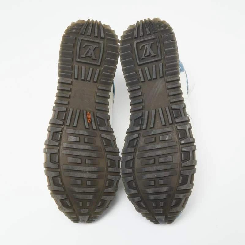 Louis Vuitton  Blue/White Leather And Mesh  Run Away  Sneakers Size 38.5 商品