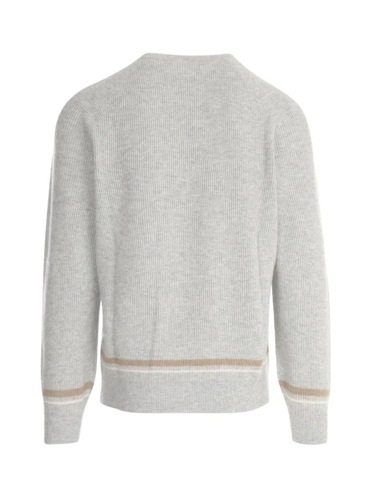 商品Brunello Cucinelli|Brunello Cucinelli Ribbed Crewneck Jumper,价格¥8487,第2张图片详细描述