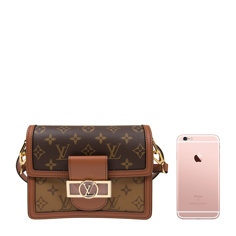 【专柜直采】Louis Vuitton 路易 威登  女士皮革啡色手袋MINI DAUPHINE M44580商品第2张图片规格展示