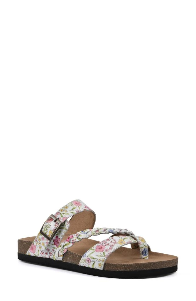 商品White Mountain|Hazy Leather Footbed Sandal,价格¥372,第1张图片