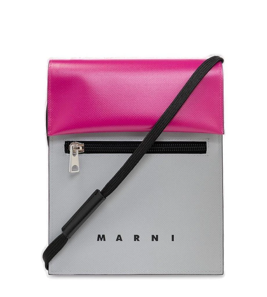 商品Marni|Marni Tribeca Logo Printed Messenger Bag,价格¥1944,第1张图片