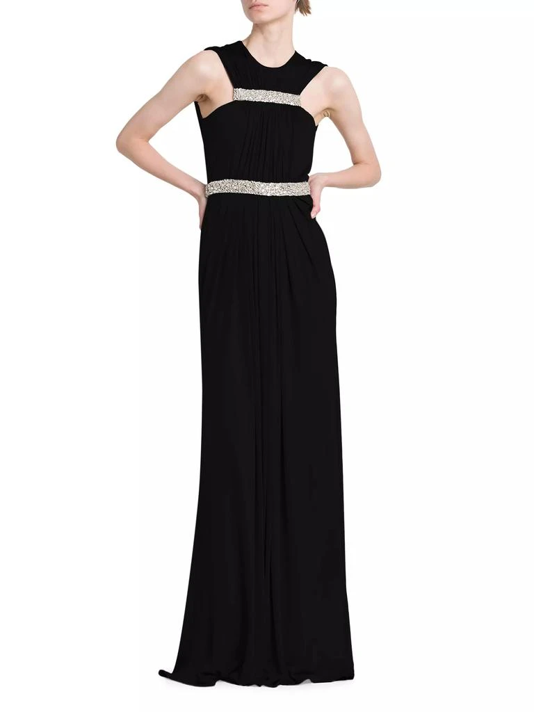 商品Alexander McQueen|Jersey Crystal-Embellished Sleeveless Gown,价格¥20679,第2张图片详细描述