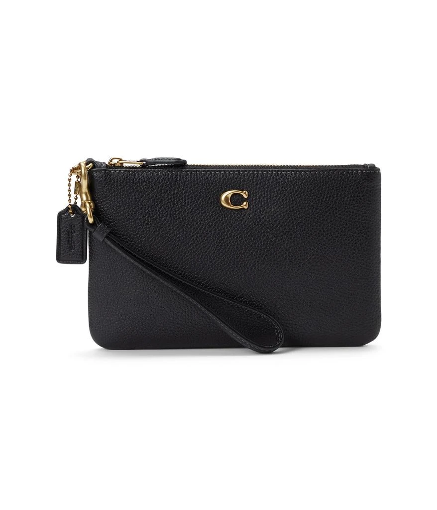 商品Coach|Polished Pebble Small Wristlet,价格¥601,第1张图片