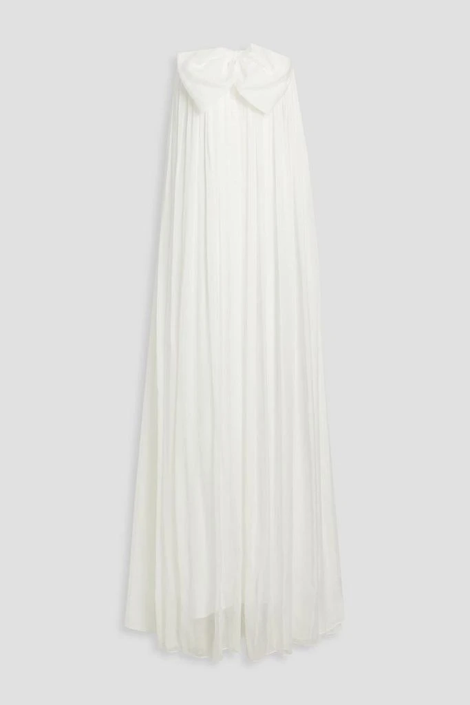商品CAROLINE CONSTAS|Strapless gathered silk-chiffon maxi dress,价格¥3749,第3张图片详细描述