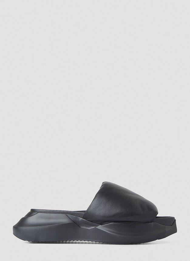 商品Rick Owens|Strobe Geth Slides in Black,价格¥4592,第1张图片