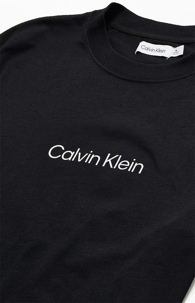 商品Calvin Klein|Black Center Logo T-Shirt,价格¥242,第4张图片详细描述