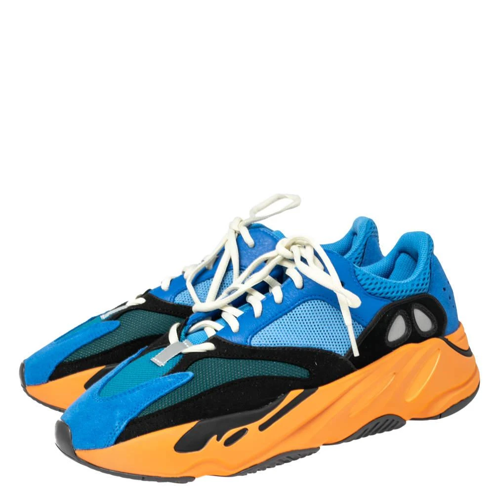 商品YEEZY|Yeezy x Adidas Multicolor Mesh and Suede Boost 700 Wave Runner Sneakers Size 44 2/3,价格¥1864,第4张图片详细描述