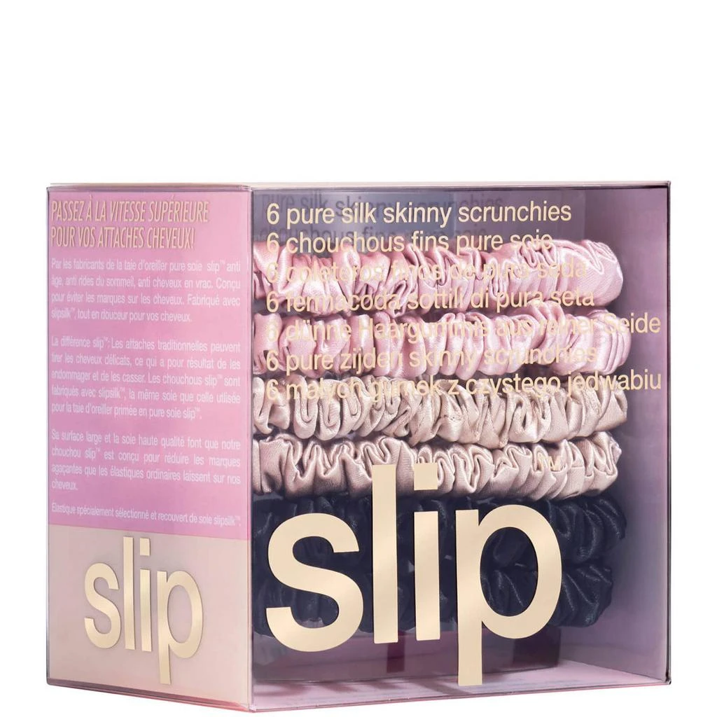商品Slip|Slip Pure Silk 6-Pack Skinny Scrunchies,价格¥288,第3张图片详细描述