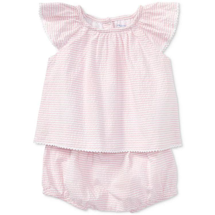 商品Ralph Lauren|Ralph Lauren Flutter-Sleeve Cotton Top, Baby Girls,价格¥306,第1张图片