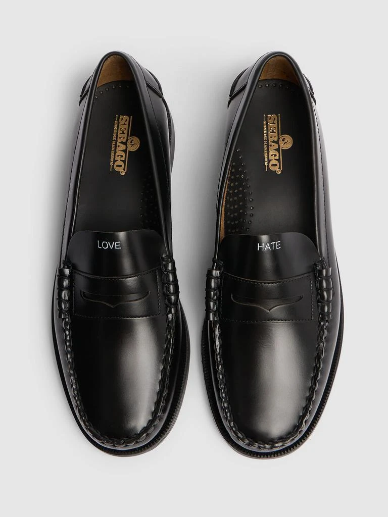 商品SEBAGO|Dan Love/hate Smooth Leather Loafers,价格¥1111,第2张图片详细描述