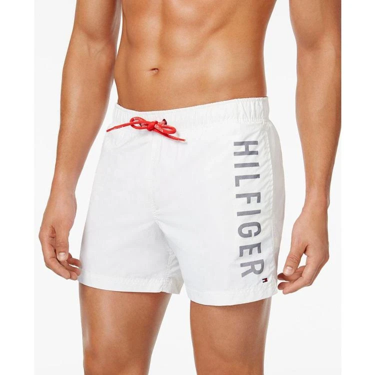 商品Tommy Hilfiger|Men's 5" Inseam Logo Swim Trunks,价格¥187,第2张图片详细描述