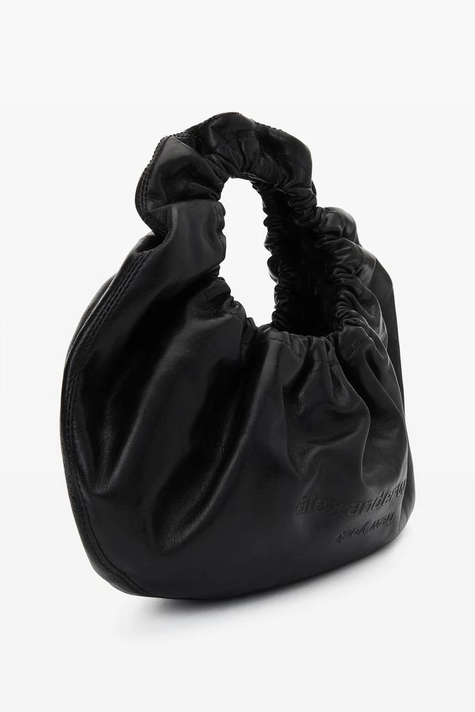 商品Alexander Wang|Crescent  Small Crackle Patent Leather Handle Bag W/logo,价格¥4372,第3张图片详细描述