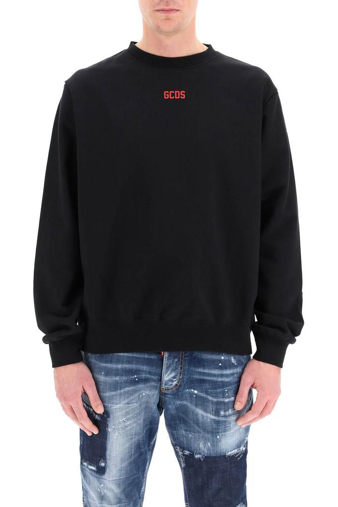 Gcds crew neck sweatshirt with rubberized logo商品第2张图片规格展示