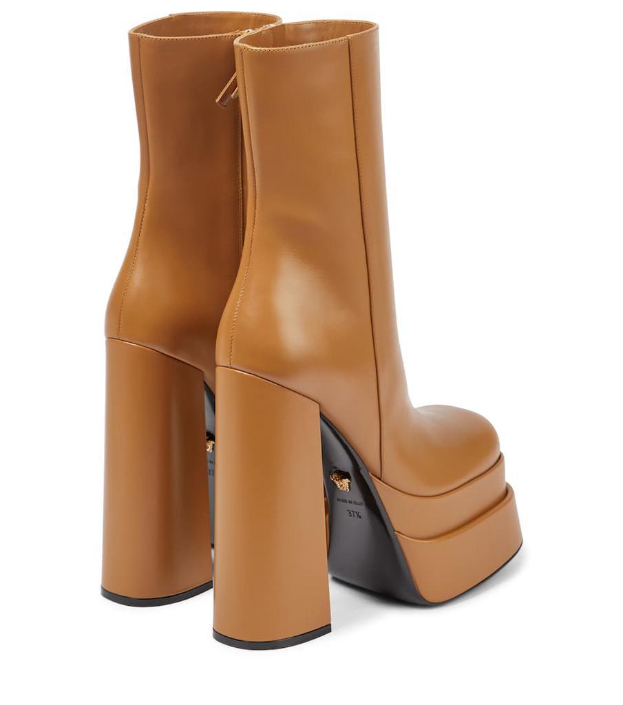 商品Versace|Aevitas leather platform ankle boots,价格¥9110,第5张图片详细描述